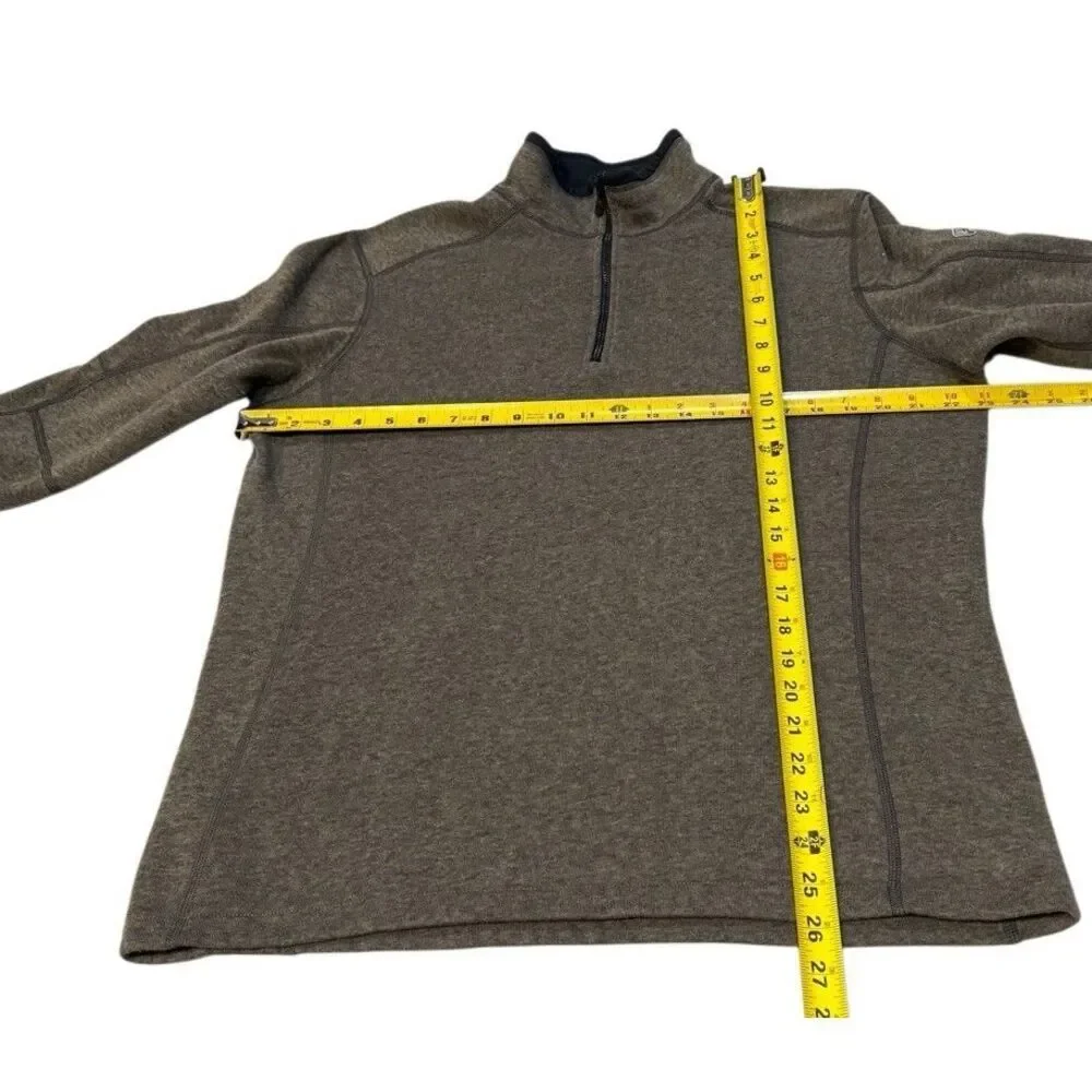 Kuhl Revel Pullover Mens Large 1/4 Zip Fleece Sweater Hiking Jacket